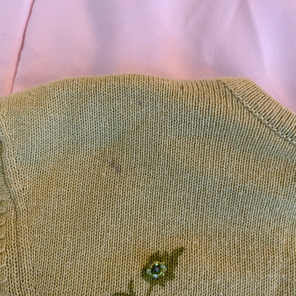 Y2K Express beaded green cardigan - Picture 10 of 12